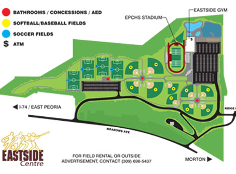 eastside sports complex map